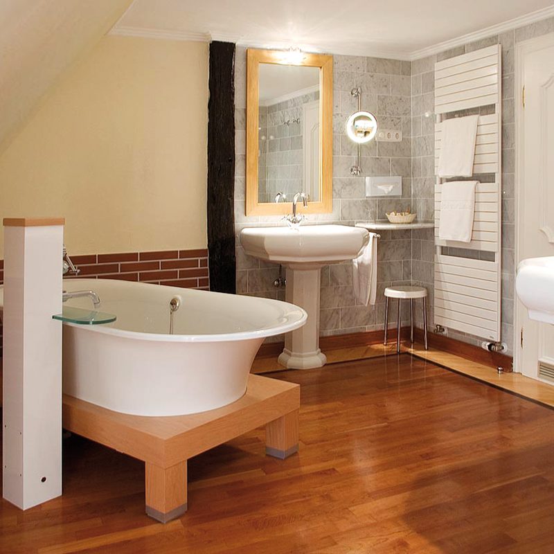 Badezimmer eines Doppelzimmers Comfort im Stammhaus