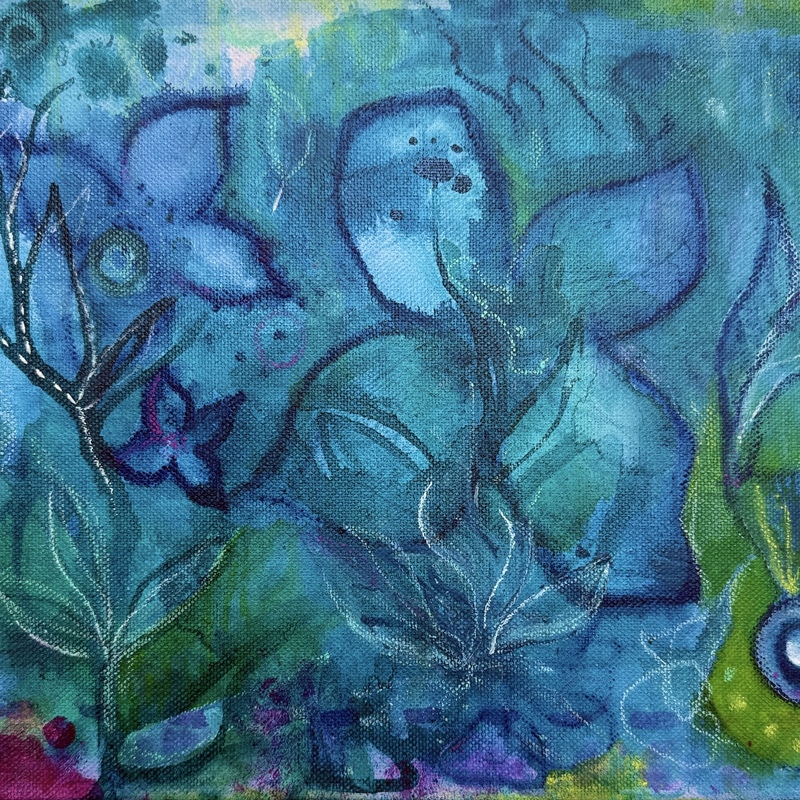 "Aqua"

30x24 cm
Acryl, Ayrylic Ink, Kreiden auf Leinwand 
115,- € 
zzgl. Versandgebühr  

Schreib mir, wenn Du Dir dieses einmalige Kunstwerk für auch für Dein Zuhause sichern möchtest. 