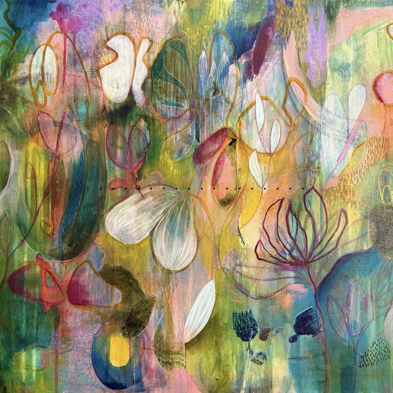 "Schmetterlingsgarten"

60x80 cm
Acryl, Aquarylic, Polychromos auf Leinwand 

VERKAUFT 