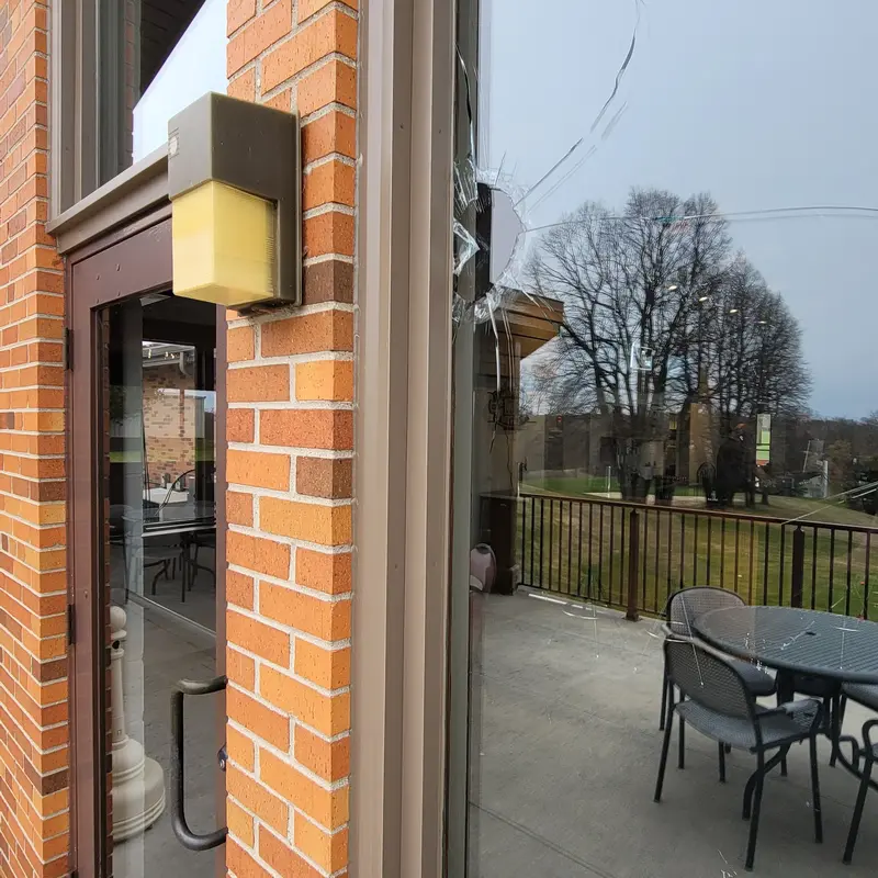 Broken Window To Be Replaced.