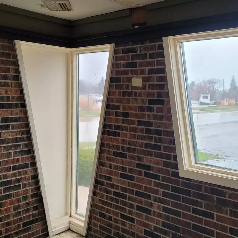 New triangle shaped glass.