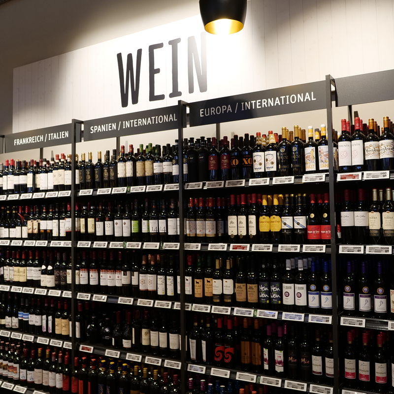 Bild der Weinabteilung