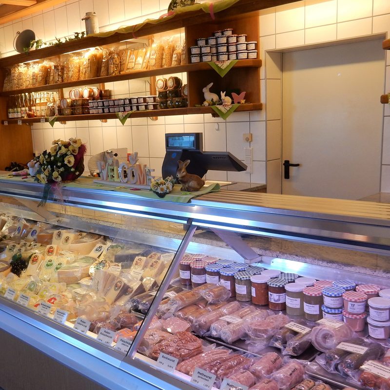 Theke im Bauernladen