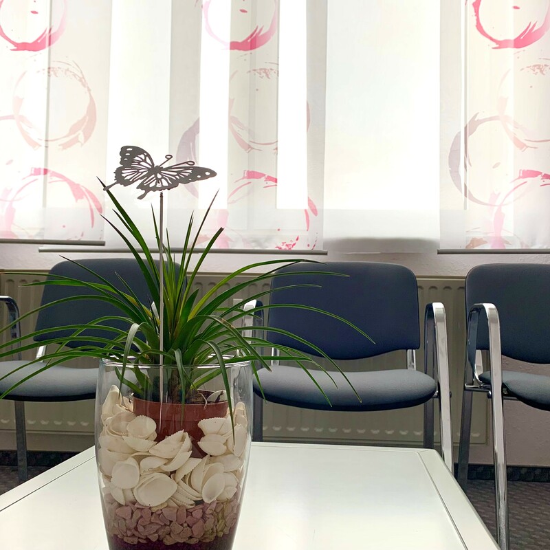 Wartezimmer der Praxis Roma Jagielski & Kamila Gulewicz