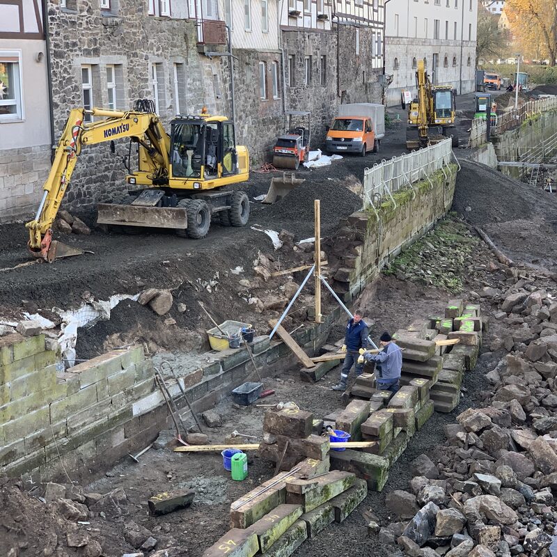 Baustelle Wanfrieder Schlagd Abriss