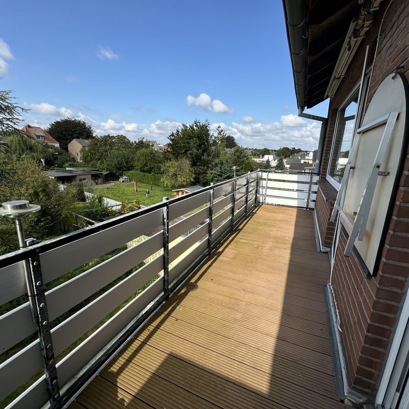 Balkon in Westausrichtung