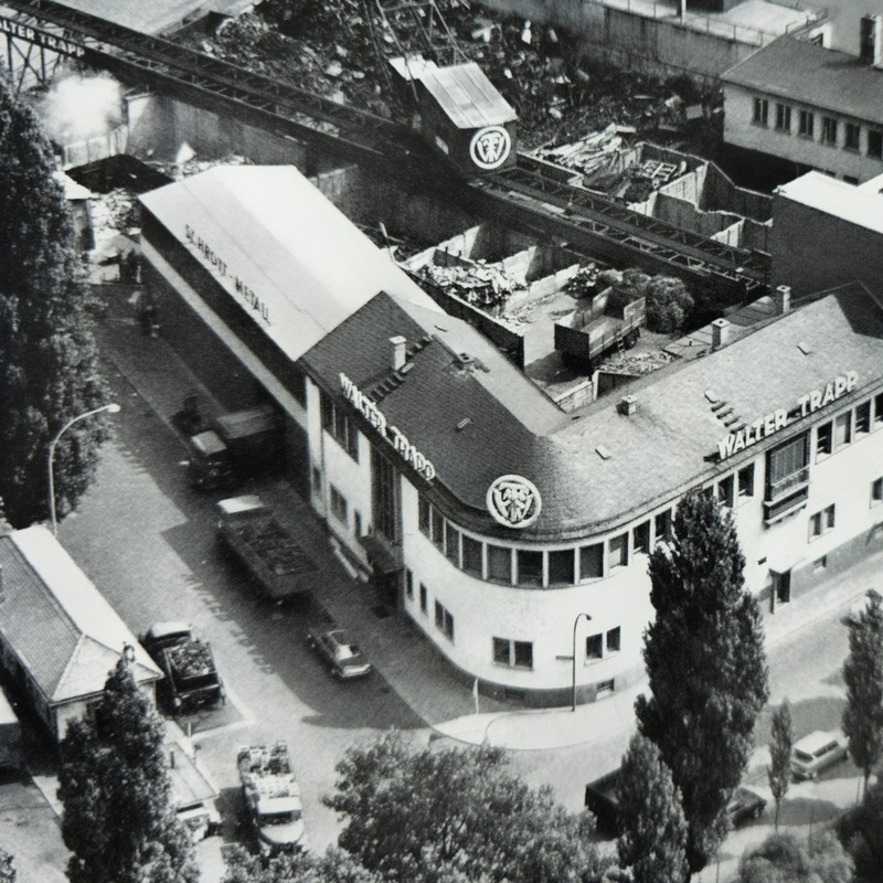 Luftaufnahme des Trapp-Firmengeländes um 1960