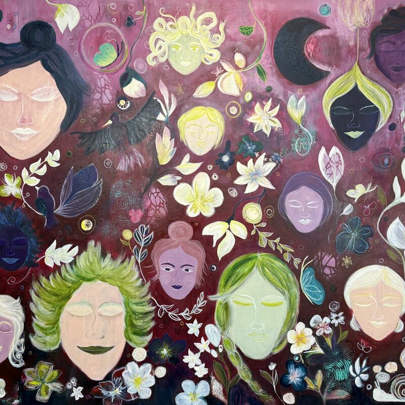 "Ahninnen"

120x150 cm
 
Acryl, Ölkreide on Canva

Preis 1350,00 €
zzgl. Versand 

Schreib mir, wenn Du Dir dieses einmalige Kunstwerk für auch für Dein Zuhause sichern möchtest. 
