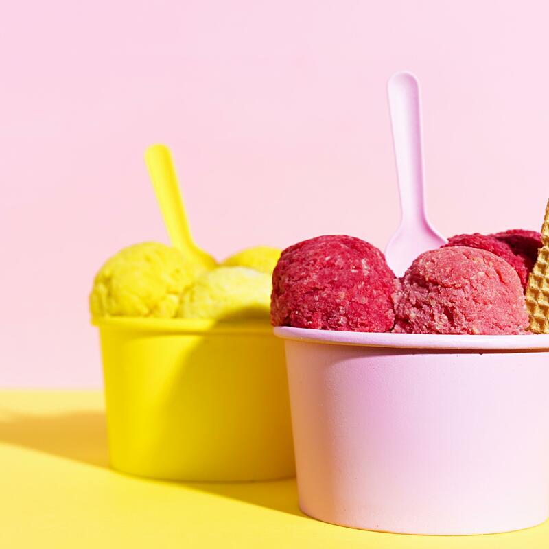 Eis mit Kaffee Barbing

