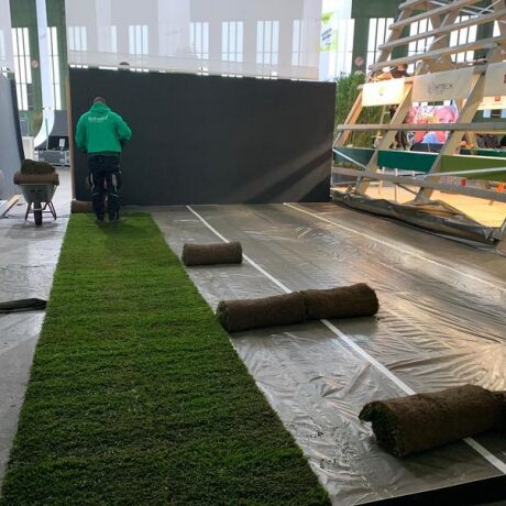 Eventrasen Verlegung