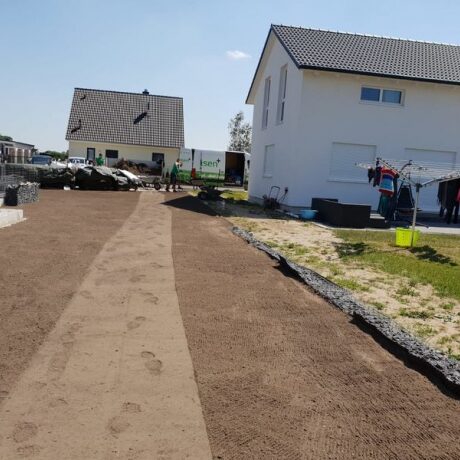 Vorbereitung des Bodes für Rollrasen