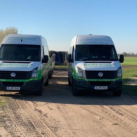 Größere Lieferungen Rollrasen möglich.