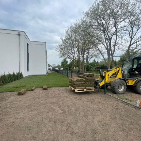 Lieferung eines Rollrasens