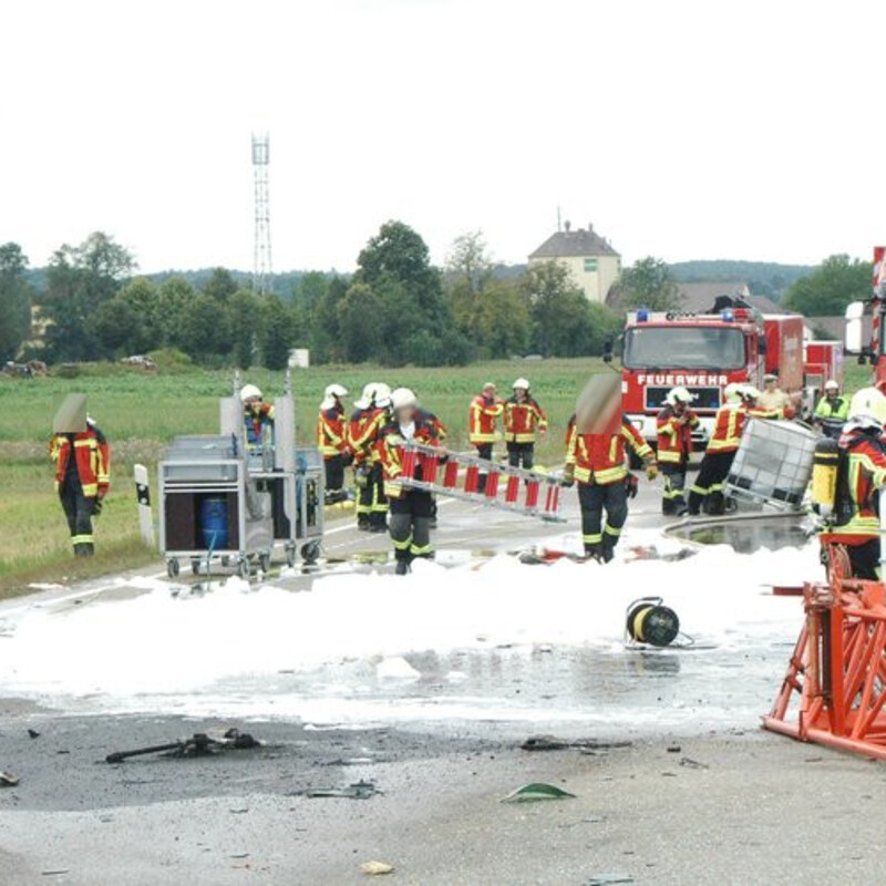 BOS-Einheit im Erkundungseinsatz