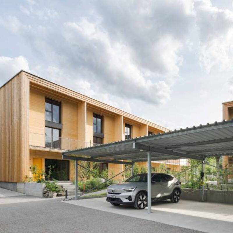 Jedes REFH verfügt über einen eigenen Carport