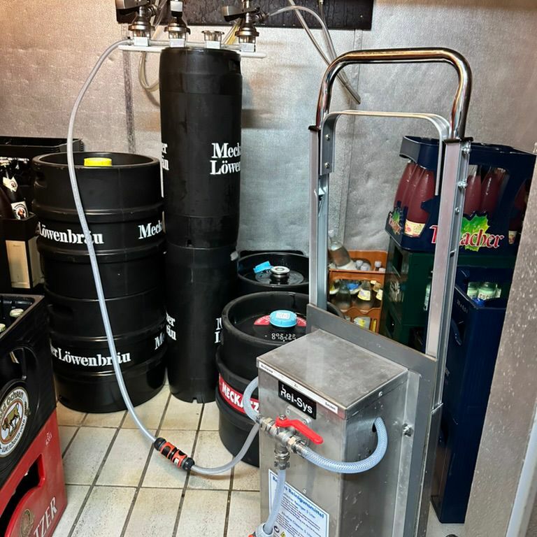 Vorführung in einem Getränkeraum