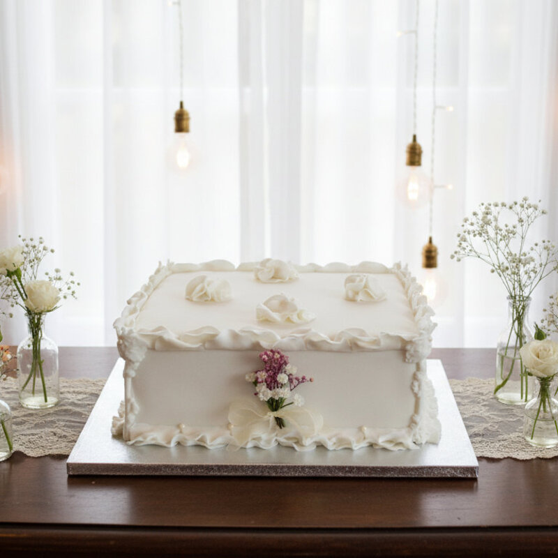Vintage inspired bespoke luxury wedding cake