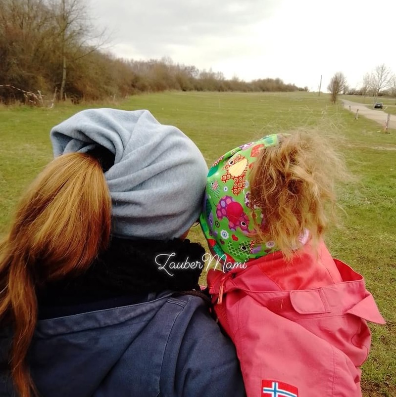 Mütze für lange Haare für Mama und Tochter