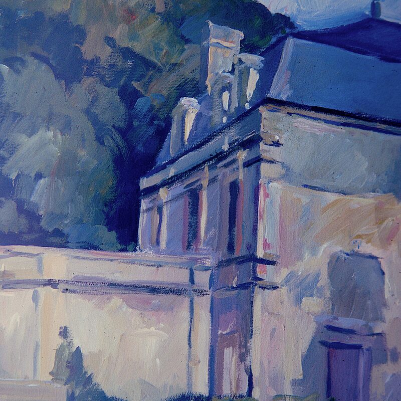 villa in mertert - kanton grevenmacher 1989, 40 x 30 cm, gouache auf papier