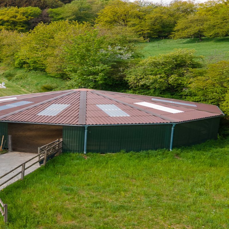 Gut durchlüftetes  Round Pen