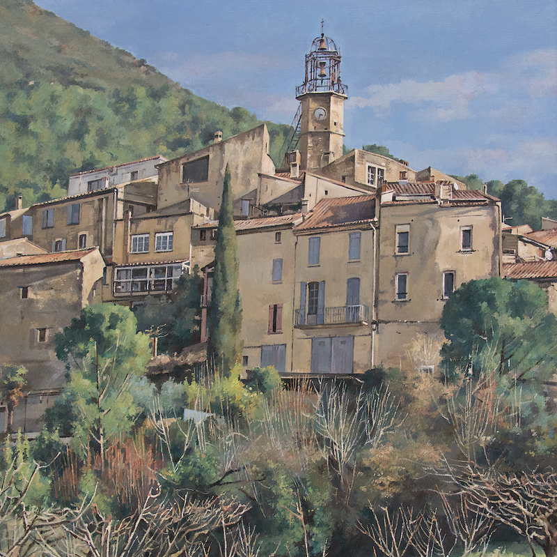 venterol - auvergne-rhône-alpes 2026, 55 x 44 cm, huile sur toile