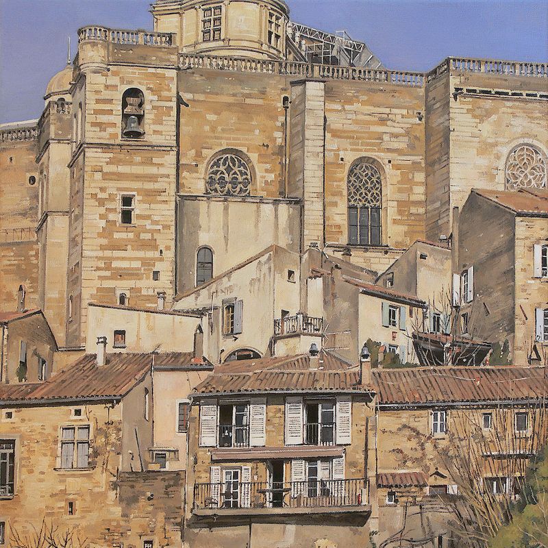 grignan - auvergne-rhône-alpes 2024, 55 x 44 cm, öl auf leinwand