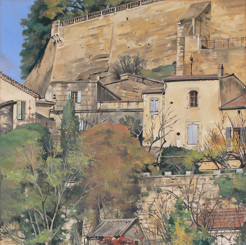 grignan - auvergne-rhône-alpes 2023, 44 x 36 cm, öl auf leinwand