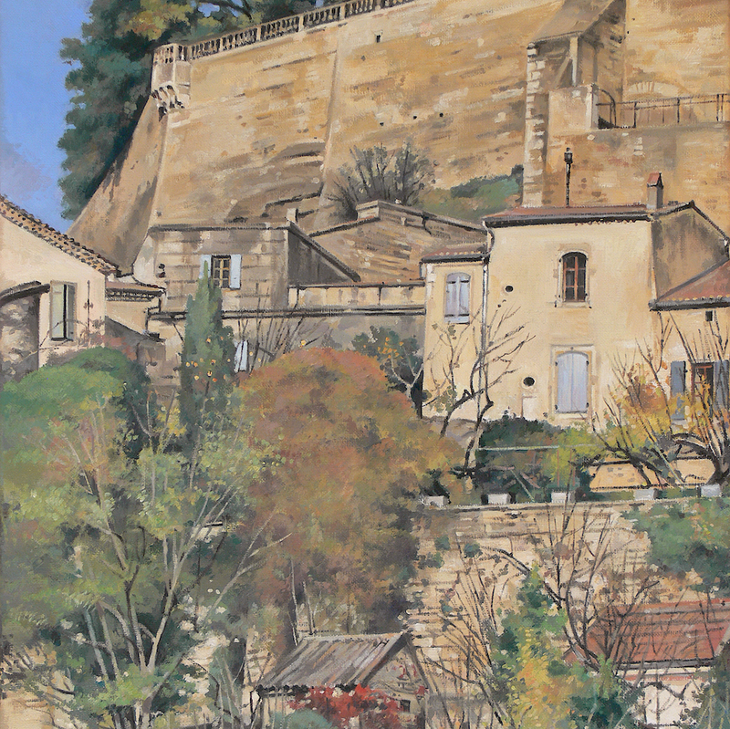 grignan - auvergne-rhône-alpes 2023, 17,3" x 14,2", oil on canvas 