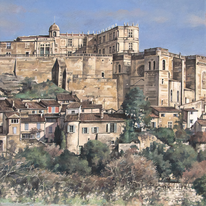 grignan - auvergne-rhône-alpes 2026, 44 x 36 cm, huile sur toile