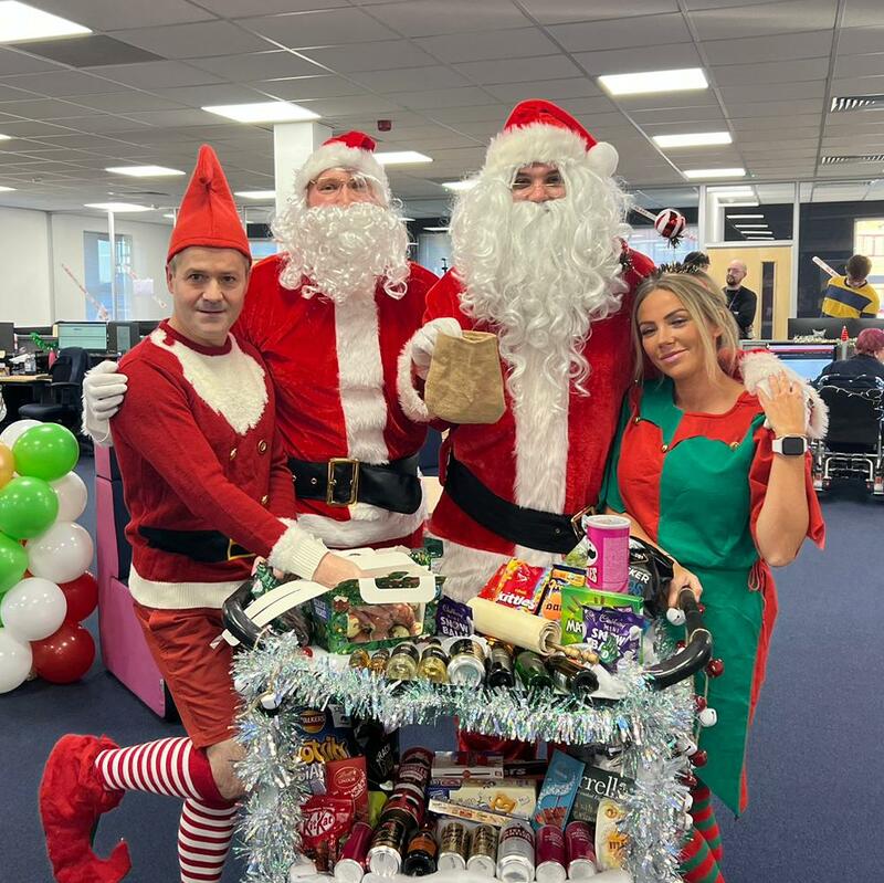 Santa and his elves visited our offices at Christmas time and were surprised by a visit... from another Santa 🎅