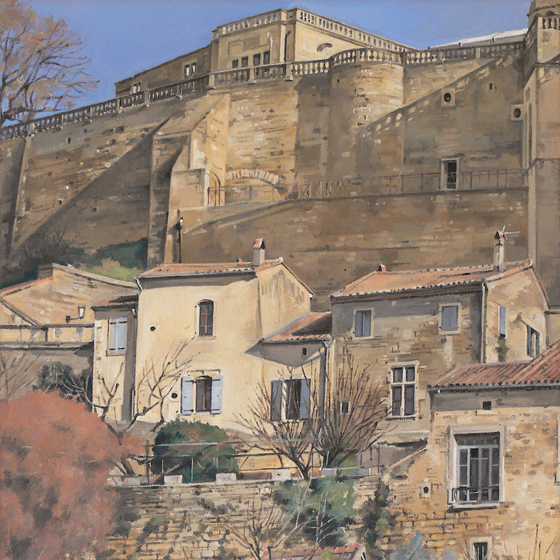 grignan - auvergne-rhône-alpes 2024, 44 x 36 cm, öl auf leinwand