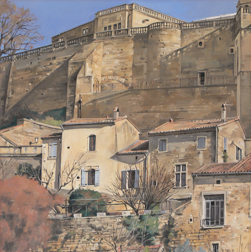 grignan - auvergne-rhône-alpes 2024, 44 x 36 cm, huile sur toile
