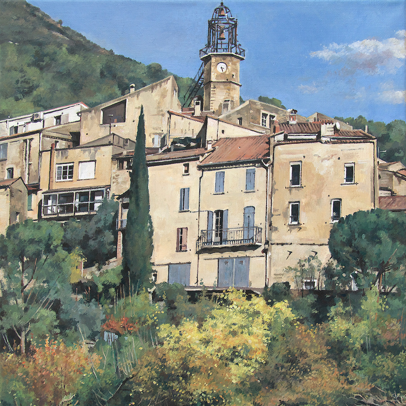 venterol - auvergne-rhône-alpes 2025, 44 x 36 cm, huile sur toile