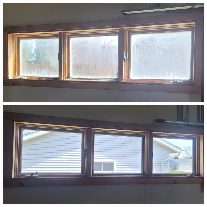 Triple Foggy Window Replacement.