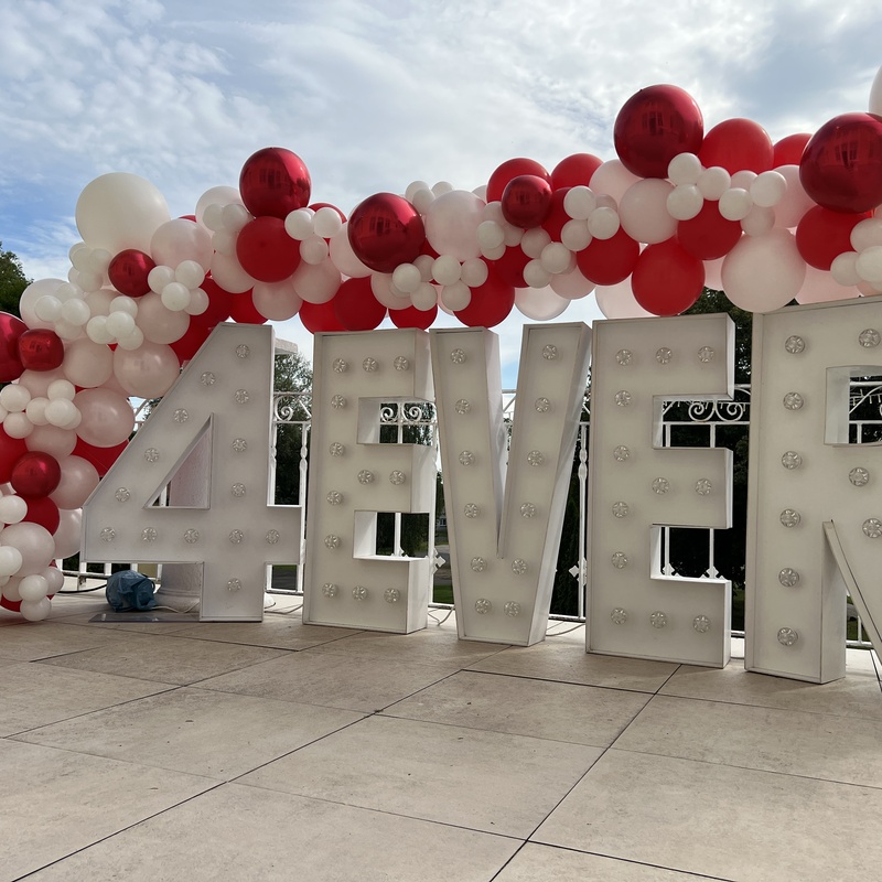 Leuchtbuchstaben meiten - Hochzeit Dekoration 