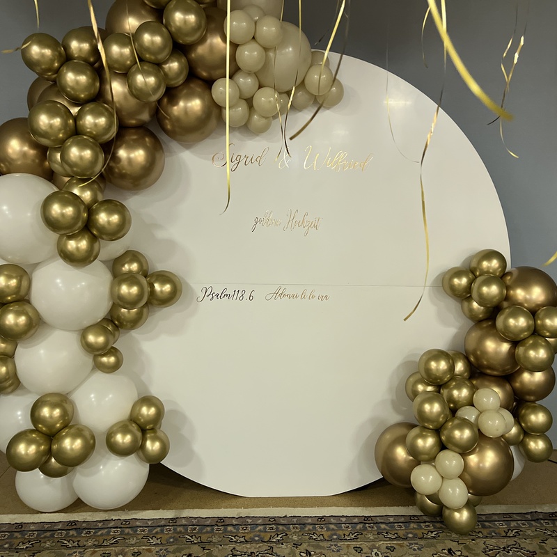 Evendeko - Fotohintergrund mit Ballondeko