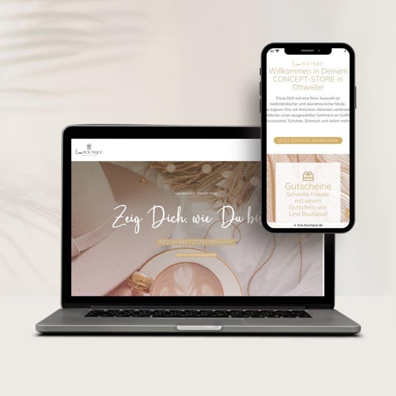 Website Lina Boutique -
Conceptstore Ottweiler