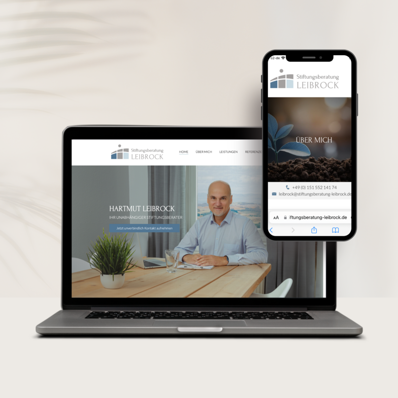 Website Stiftungsberatung Leibrock - Hartmut Leibrock