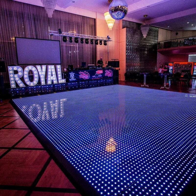 LED-Dancefloor in verschiedenen Größen mieten
