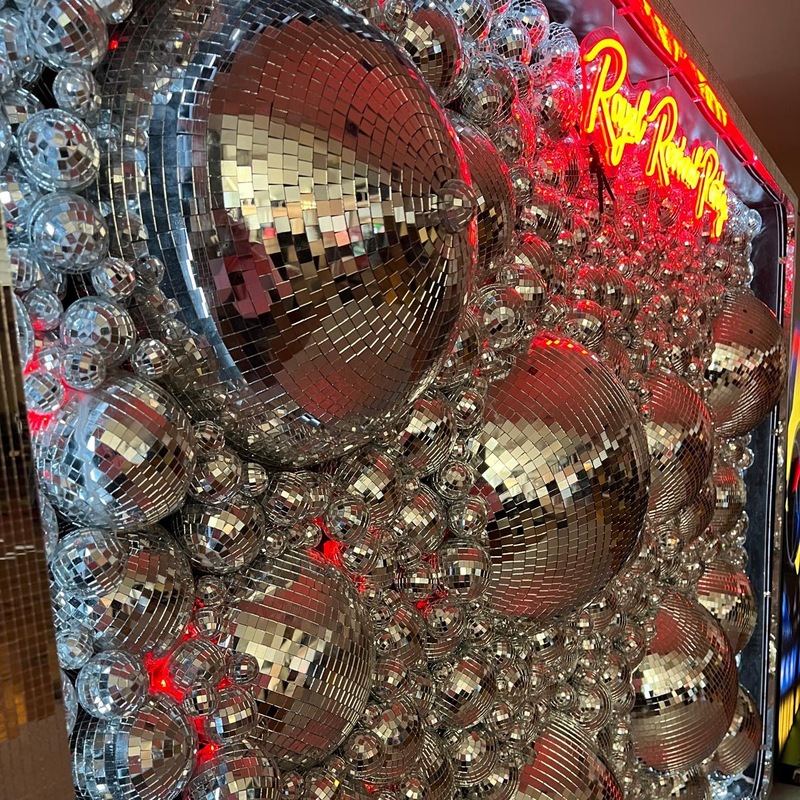 Discokugel Fotohintergrund beleuchtet