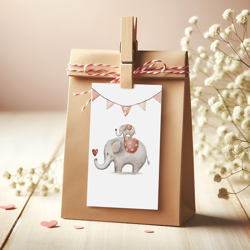 handgezeichnete Postkarten und Klappkarten