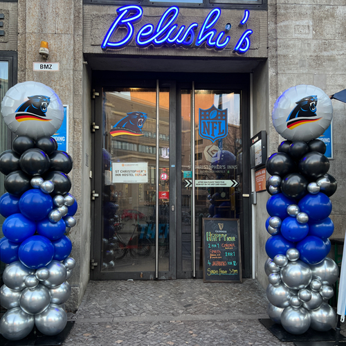 Ballonsäule / Ballonständer bestellen als Eventdekoration mit Leuchtbuchstaben