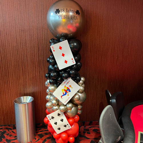 Ballonständer / Ballonsäule bestellen zum Geburstag - Motto Spiderman