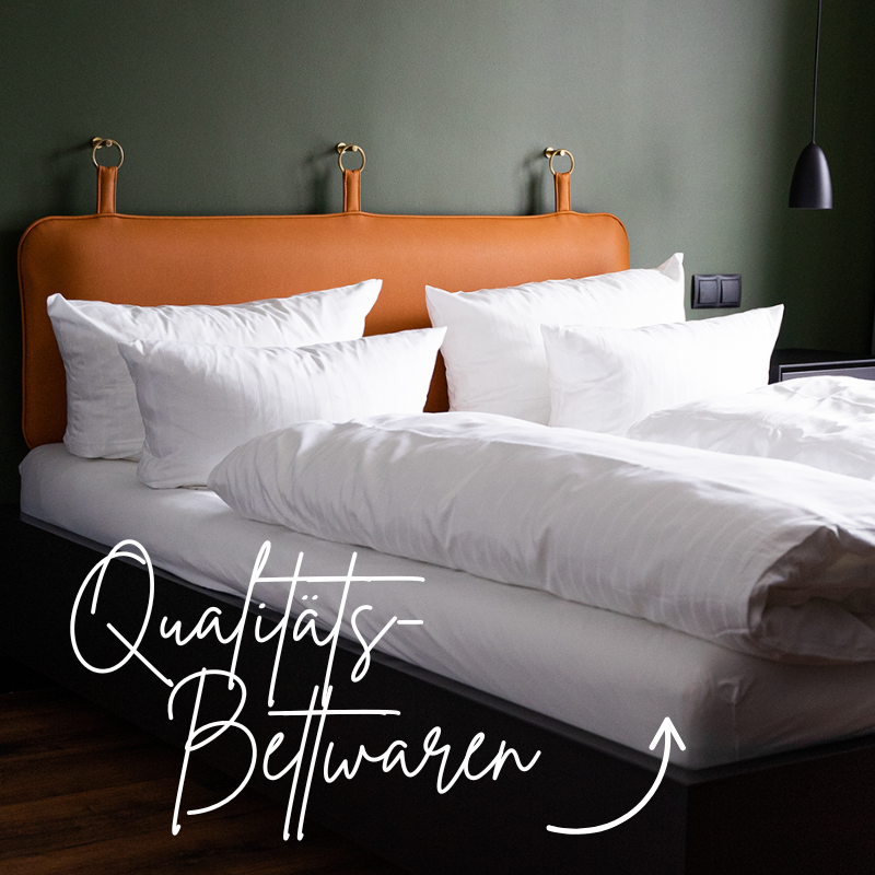 Wir beziehen Bettwaren vom Qualitäts-Hersteller Mühldorfer.