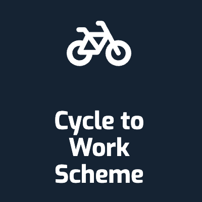 We offer a cycle scheme, whereby you can save money on a new bike and spread the cost from your salary.