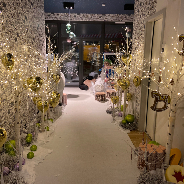 Winterwonder Land Eventdekoration zu Weihnachten