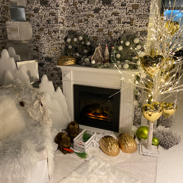Weihnachtsdeko Eventdekoration mieten - Kamin mieten