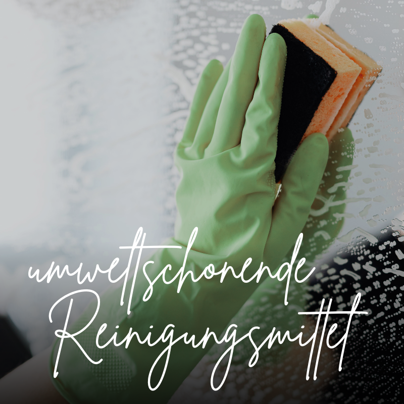 Unsere Reinigungsmittel sind Blauer-Engel-zertifiziert.