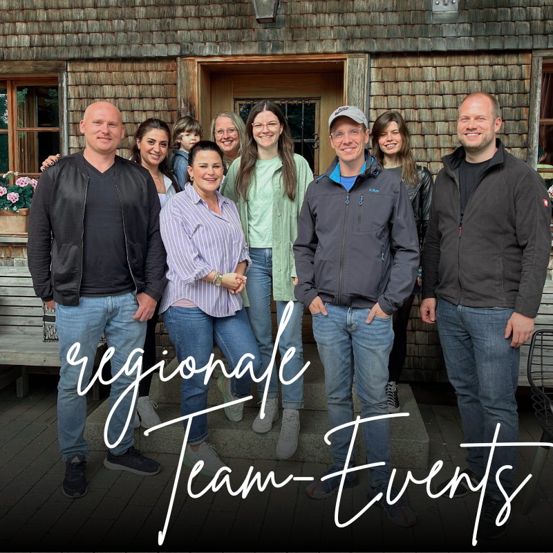 Mit dem Team feiern wir bewusst regional.