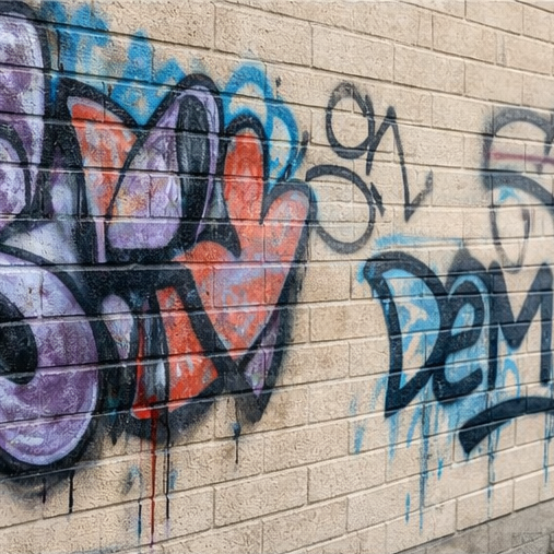 Hauswand vor der Reinigung